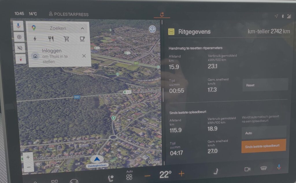 Polestar 4 Long Range Single Motor rijbereik in de stad