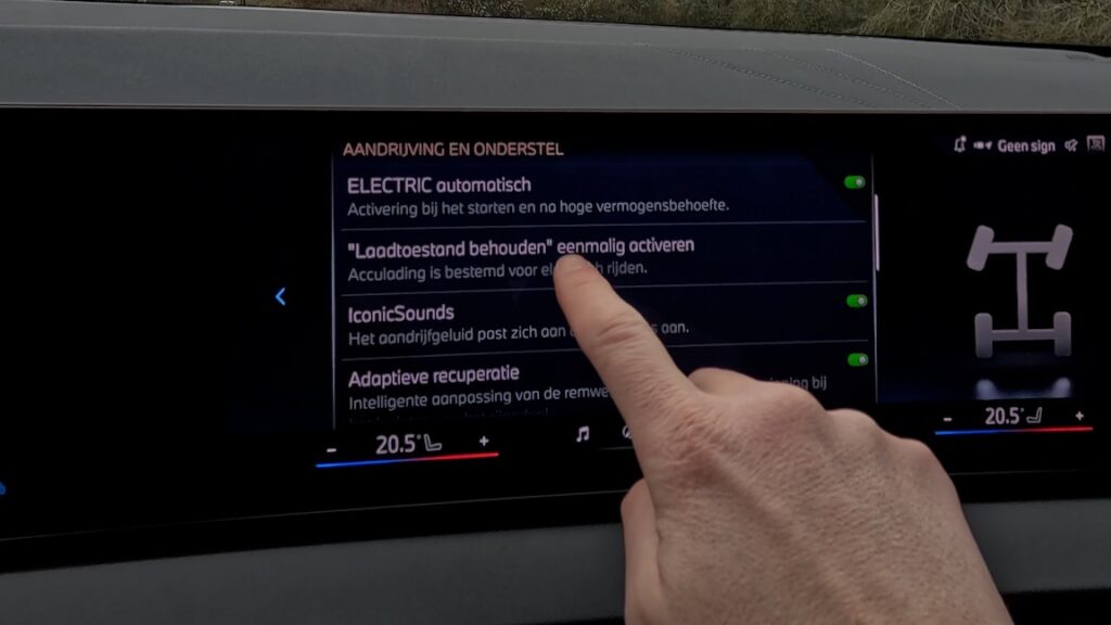 laadtoestand behouden