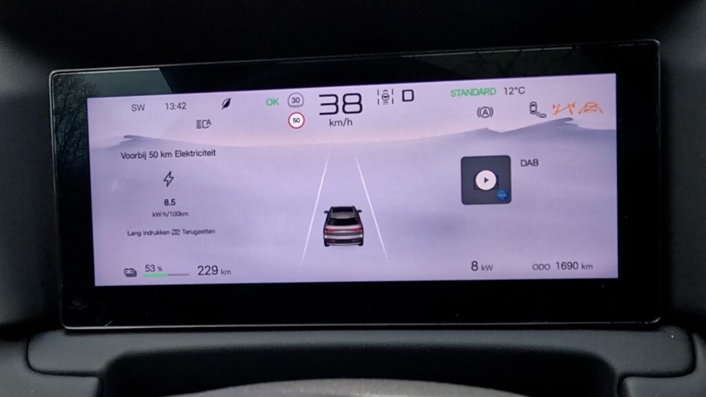 BYD Atto 2 rijbereik gewestwegen