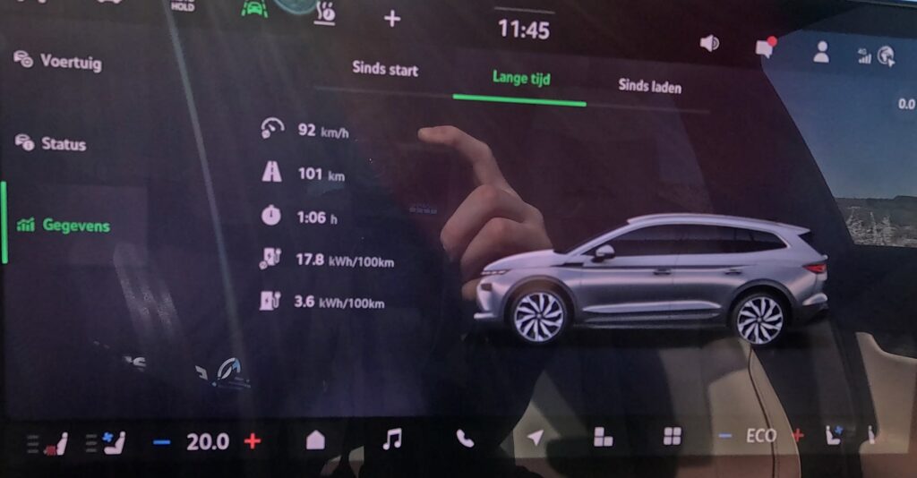  Skoda ENYAQ 85 vebruik autosnelweg