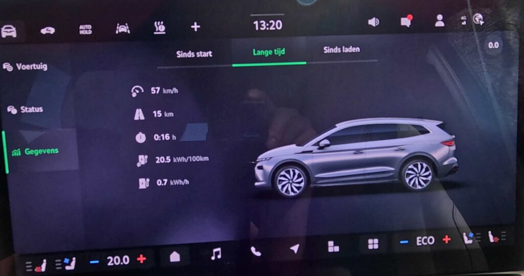 Skoda ENYAQ 85 verbruik sportief rijden