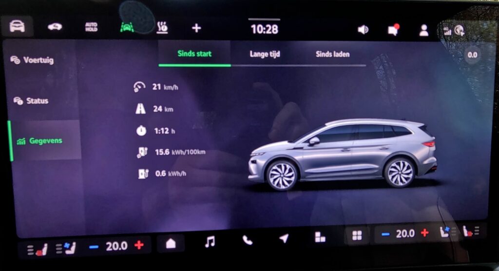 verbuik stad Skoda ENYAQ 85